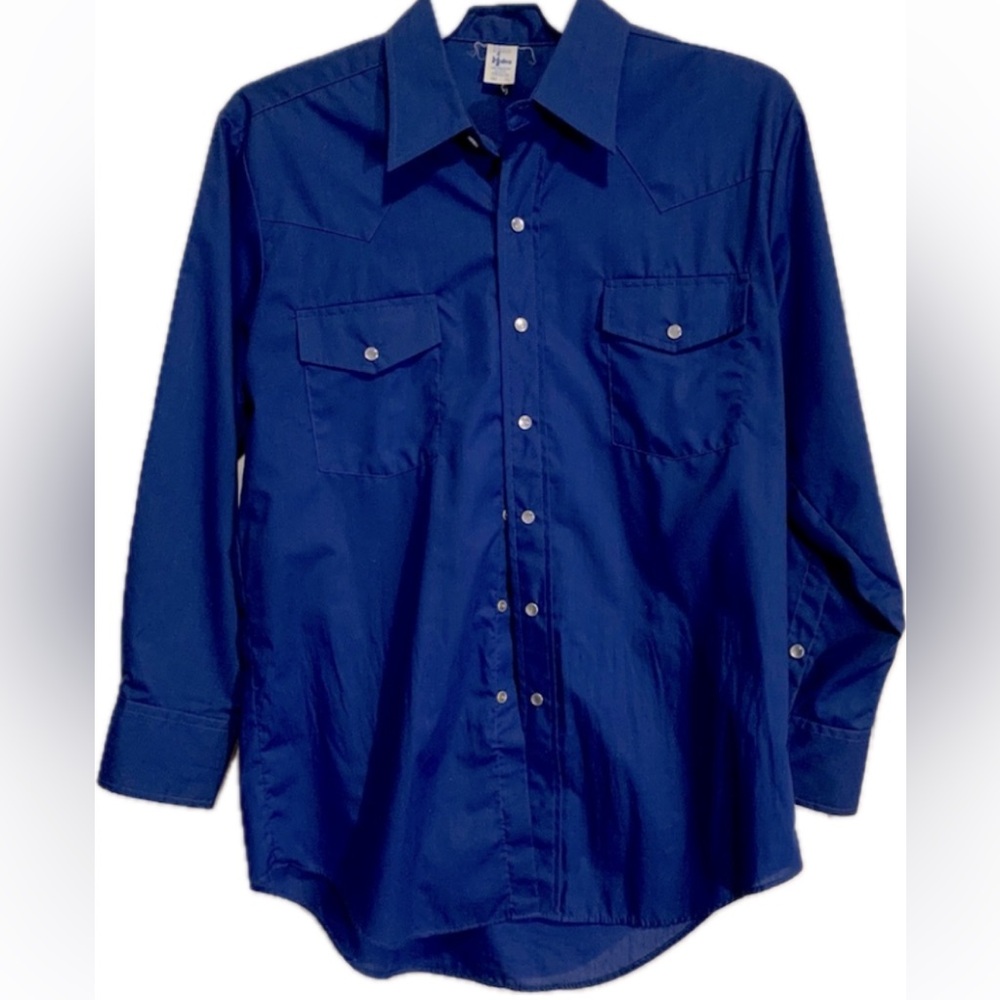 Vintage Malco Modes Western snap front shirt men’s size 16” neck 33” sleeve